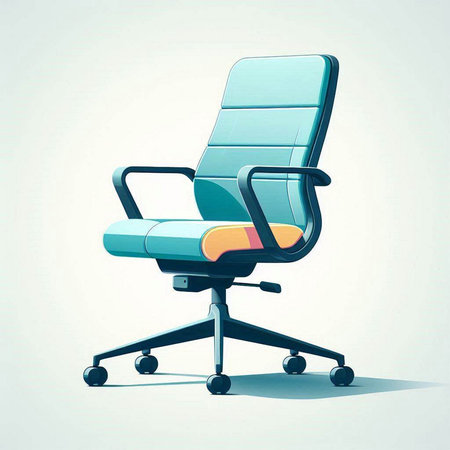 Office chair on a light background. Vector illustration. Eps 10.のイラスト素材