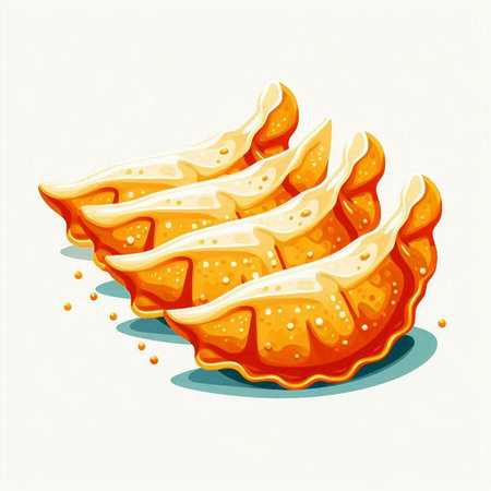Illustration of a slice of apple pie on a white background.のイラスト素材