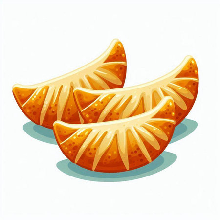 Peeled tangerine. Vector illustration isolated on white background.のイラスト素材
