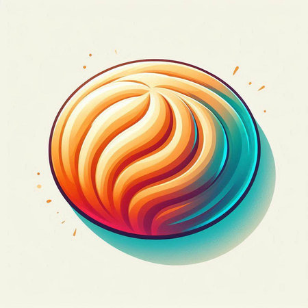Vector illustration of a planet. Colorful planet icon. Vector illustration.のイラスト素材