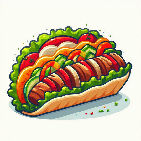 Submarine icon. Vector illustration of a submarine on a light background.のイラスト素材