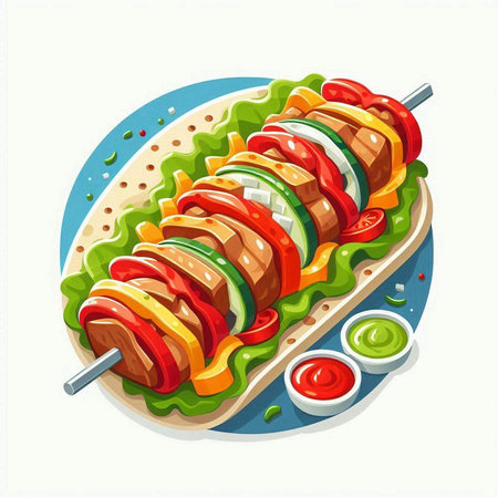 Strawberry, vector illustration, isolated on white background. Cartoon style.のイラスト素材