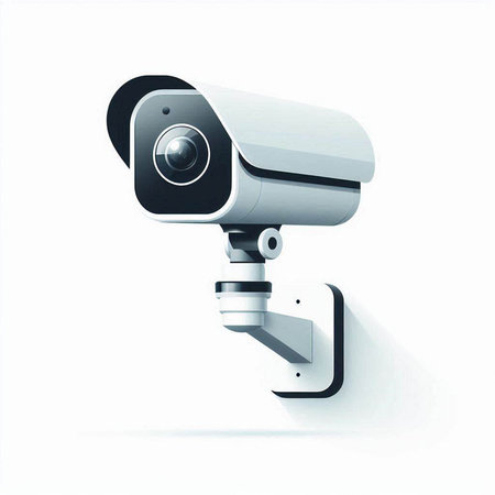security camera isolated on a white background. vector illustration eps 10のイラスト素材