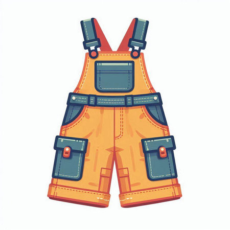 Clothes for work. Work overalls for work. Vector illustrationのイラスト素材
