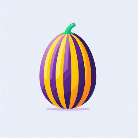 Illustration of a watermelon isolated on a white background - vectorのイラスト素材
