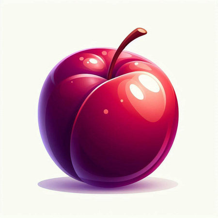 Vector illustration of a ripe cherry on a white background. Eps 10のイラスト素材
