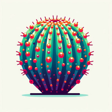 Cactus vector illustration. Can be used as a greeting card.のイラスト素材