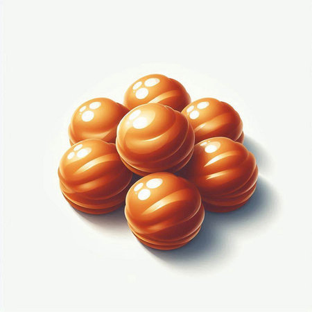 Illustration of bowling balls on a white background - 3d renderのイラスト素材