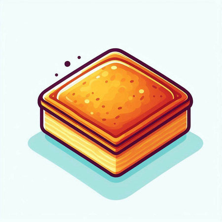 Vector illustration of sweet cake. Isolated on a white background.のイラスト素材