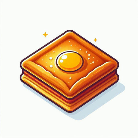 Illustration of delicious cookies on white background - vector eps10のイラスト素材