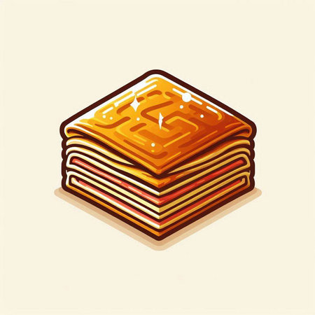 Biscuit icon. Vector illustration of a stack of biscuits.のイラスト素材
