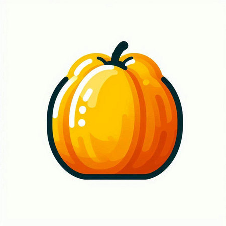 Pumpkin icon isolated on white background. Vector illustration. Eps 10.のイラスト素材