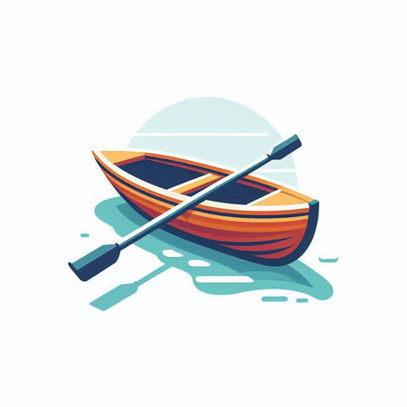 Fishing boat vector icon. Isolated on a white background.のイラスト素材
