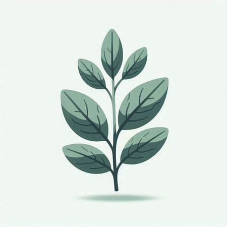 Leaf icon, vector illustration. Flat design style eps 10のイラスト素材