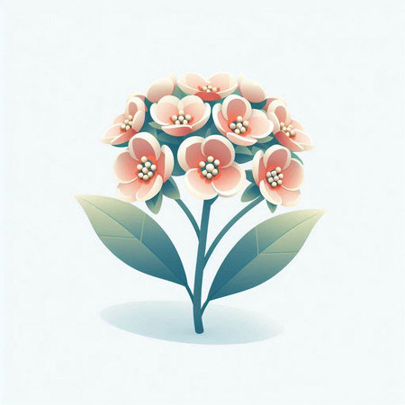 Flower design over white background, vector illustration eps10.のイラスト素材