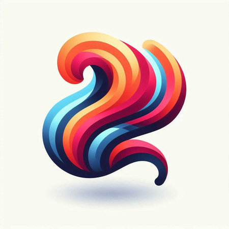 Abstract logo design template. Colorful vector icon for your corporate identity.のイラスト素材