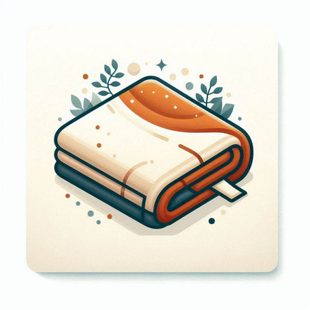 Vector illustration of a book with a bookmark on a white background.のイラスト素材