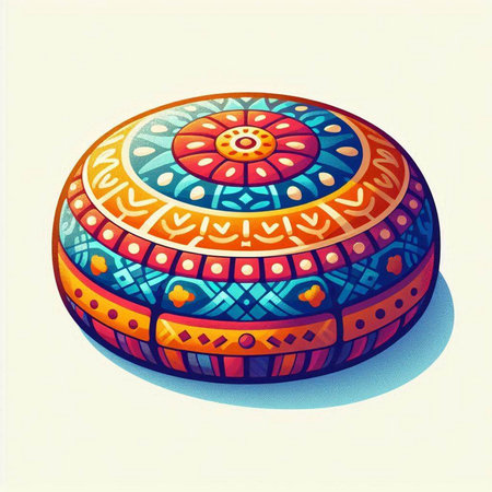 illustration of a stylized ukrainian ethnic souvenirのイラスト素材