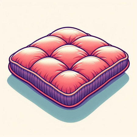 Illustration of a red sofa in the style of engravingのイラスト素材