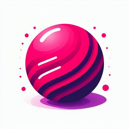 Abstract colorful sphere on white background. Vector illustration. Eps 10.のイラスト素材