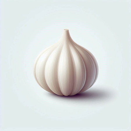 Garlic, vector illustration, isolated on a white background, vectorのイラスト素材