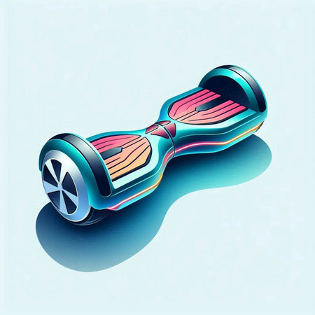 Skateboard or gyroscooter, vector illustration, eps10のイラスト素材