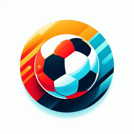 Soccer ball icon on white background. Vector illustration. Eps 10.のイラスト素材
