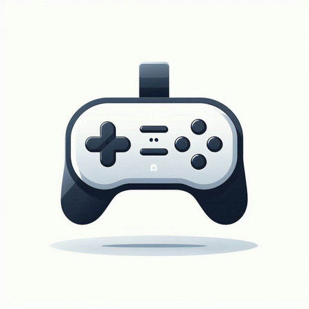 Gamepad icon on white background. Vector illustration. Eps 10.のイラスト素材