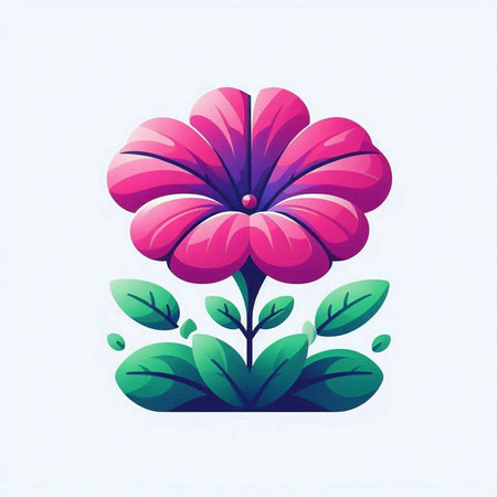 Flower vector illustration. Floral design elements. Flower icon.のイラスト素材