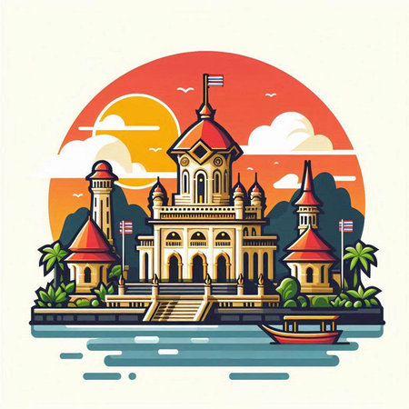 Sydney, Australia skyline. Vector illustration in retro style.のイラスト素材