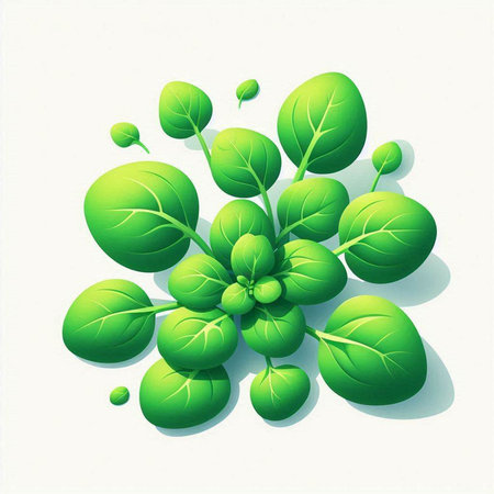 Green leaves isolated on white background. Vector illustration. Eps 10.のイラスト素材