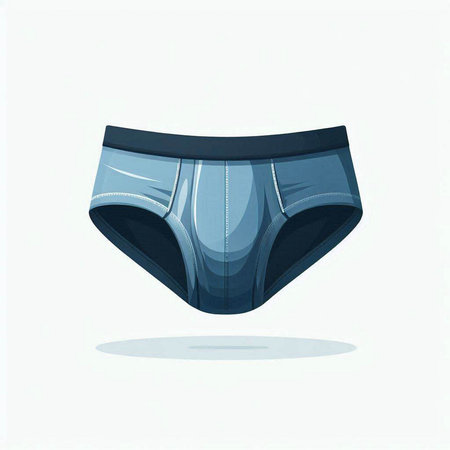Men's panties isolated on a white background. Vector illustration. Eps 10.のイラスト素材