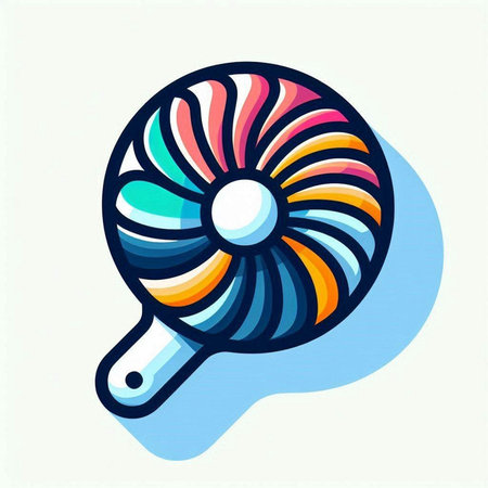 Candy, lollipop, lollipop icon in cartoon style.のイラスト素材