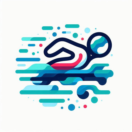 Sport logo design template. Tennis ball and racket icon. Vector illustration.のイラスト素材