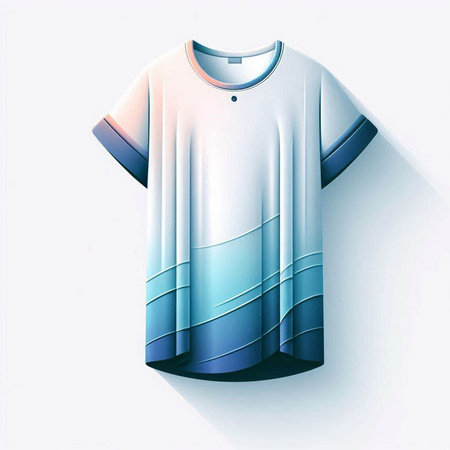 Illustration of a t-shirt on a white background - vectorのイラスト素材