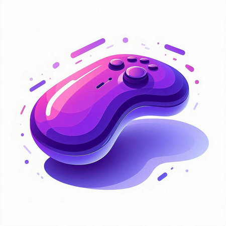 Gamepad isolated on white background. RGB EPS 10 vector illustration.