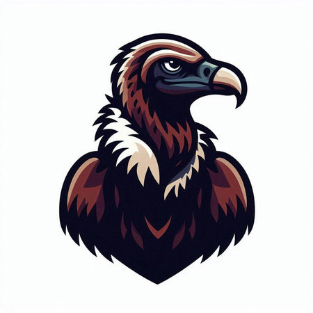 Eagle head on a white background, vector illustration, eps 10