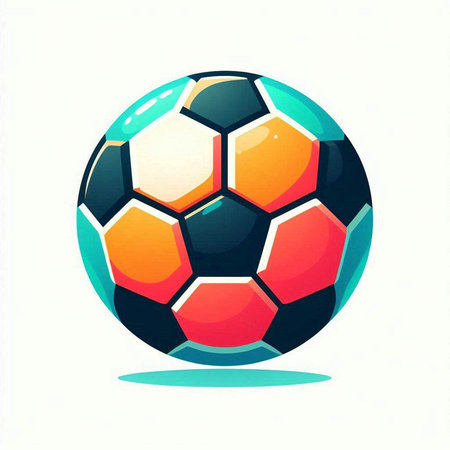 Soccer ball on a white background. Vector illustration. Eps 10のイラスト素材