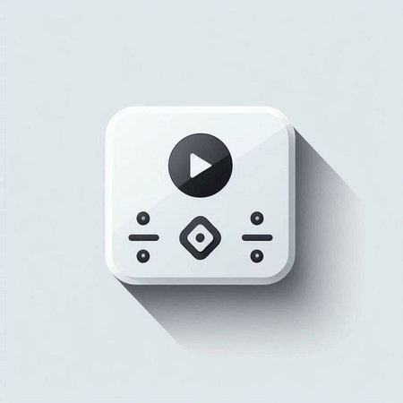 media player icon. Flat design style. Vector illustration. Eps 10のイラスト素材