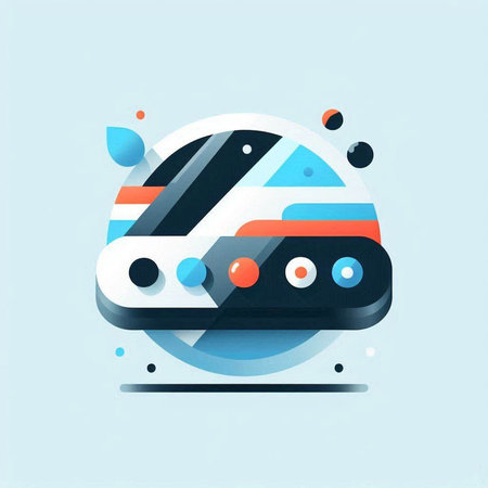 Flat design modern vector illustration concept of fast speed train icon.のイラスト素材