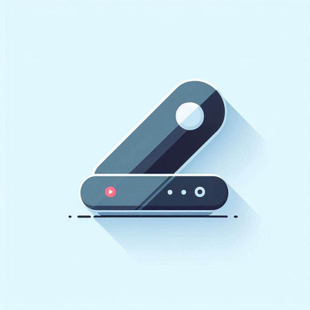 Multimedia player, flat design, vector illustration eps 10.のイラスト素材