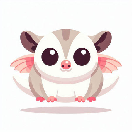 Cute cartoon raccoon. Vector illustration on a white background.のイラスト素材