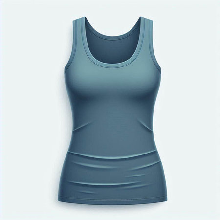 Women's tank top isolated on white background. 3D rendering.のイラスト素材