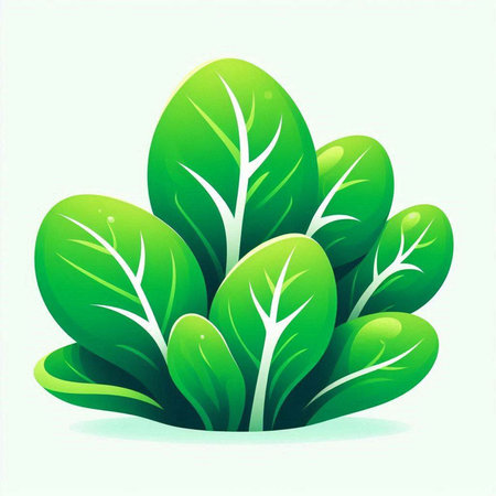 Green leafs on white background. Vector illustration. Eps 10.のイラスト素材