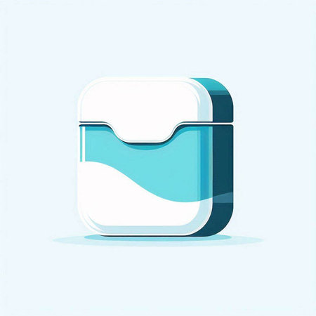 cosmetic cream in a glass container on a blue background, vector illustrationのイラスト素材