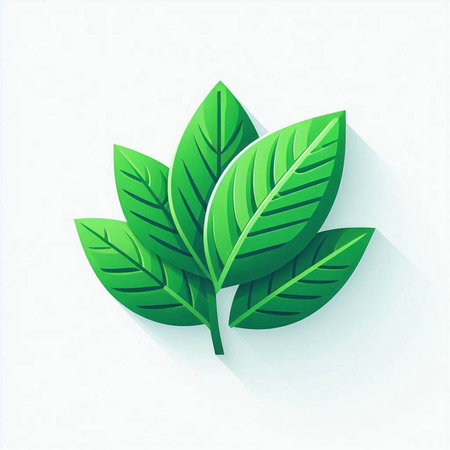 Turmeric juice in glass with fresh turmeric leaves. Vector illustration.のイラスト素材