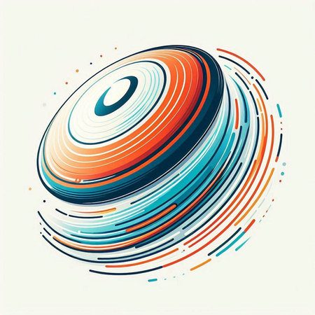 Abstract colorful circle on white background. Vector illustration for your design.のイラスト素材