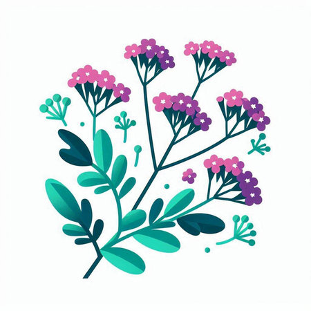 Bouquet of flowers. Vector illustration isolated on white background.のイラスト素材