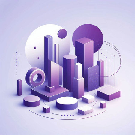 Abstract 3d isometric background. Vector illustration. Eps 10.のイラスト素材
