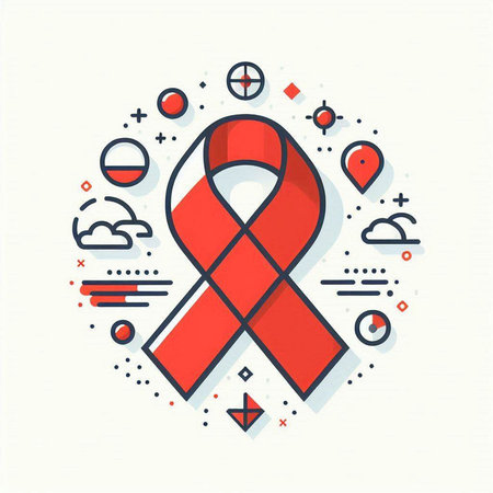 Siberian husky head in blue circle. Vector illustration.のイラスト素材